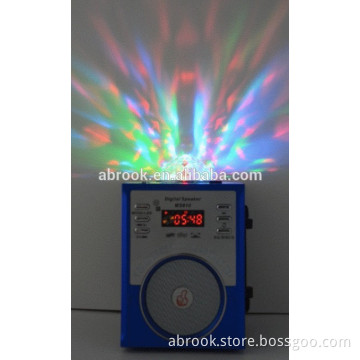 Hot sale wooden disco led light with speaker box